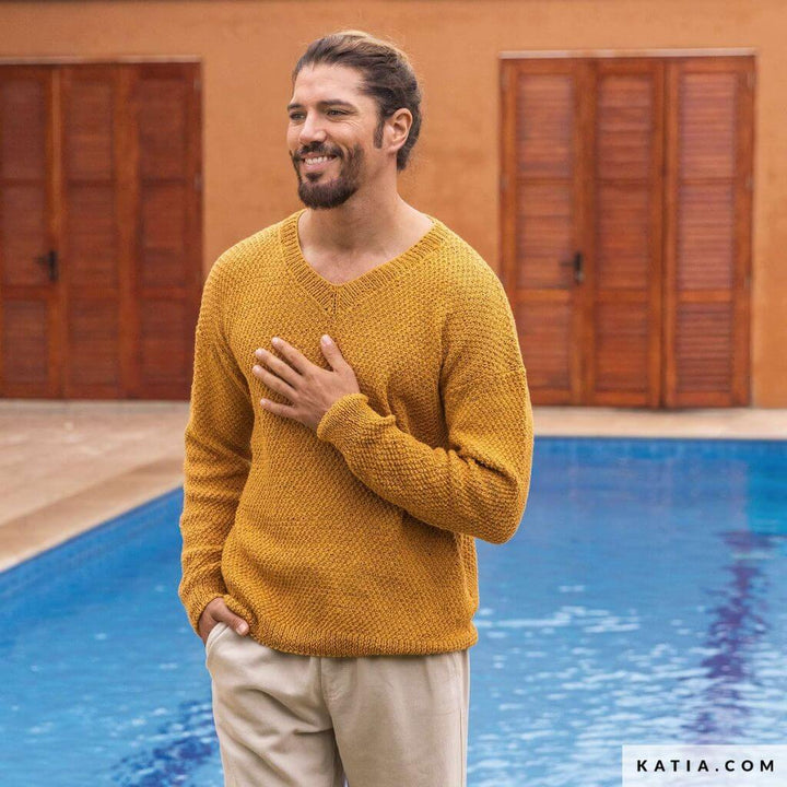 Katia Herrenpullover Strickanleitung - Katia (Heft) bei bei bei bei Lieblingsgarn