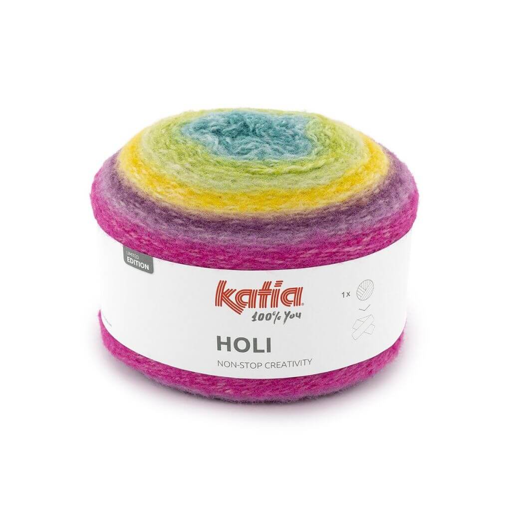 Katia Holi, Farbe 0506 Petrol Brombeer – Schurwolle und Synthetik bei Lieblingsgarn