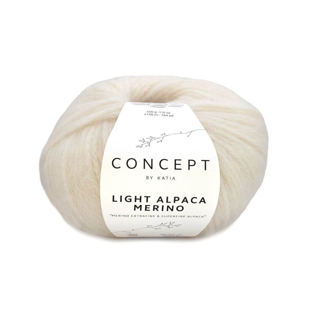 Katia Concept Light Alpaca Merino, Farbe 200 Naturweiß – Alpaka, Schurwolle und Synthetik bei Lieblingsgarn