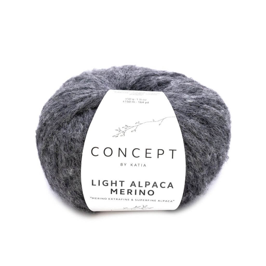 Katia Concept Light Alpaca Merino, Farbe 202 Dunkelgrau – Alpaka, Schurwolle und Synthetik bei Lieblingsgarn