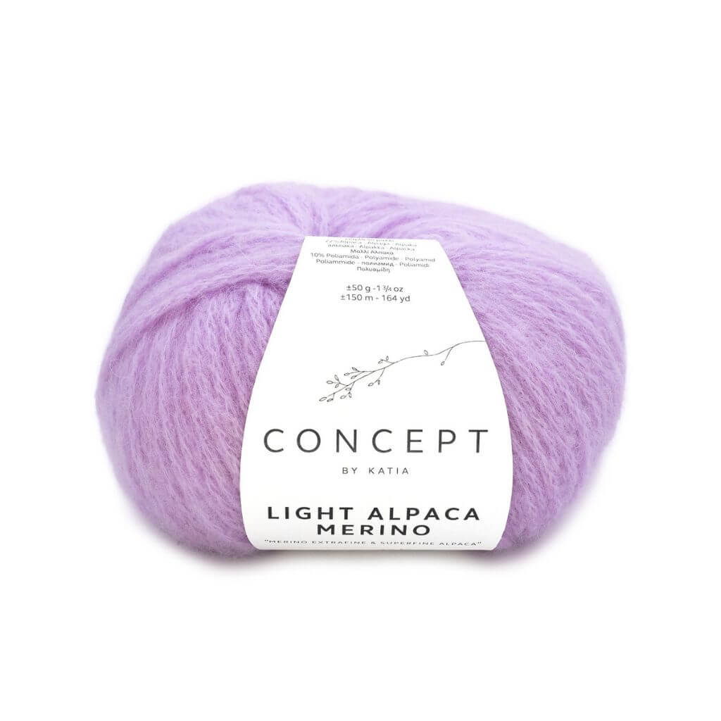 Katia Concept Light Alpaca Merino, Farbe 211 Lavendel – Alpaka, Schurwolle und Synthetik bei Lieblingsgarn