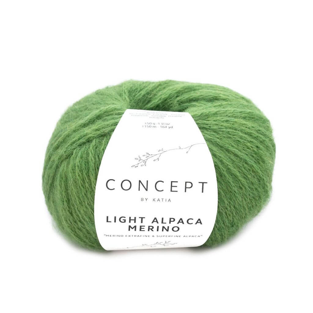 Katia Concept Light Alpaca Merino, Farbe 214 Wiese grün – Alpaka, Schurwolle und Synthetik bei Lieblingsgarn