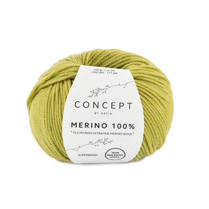 Katia Concept Merino 100 %, Farbe 29 Pistaziengrün – Merino bei Lieblingsgarn