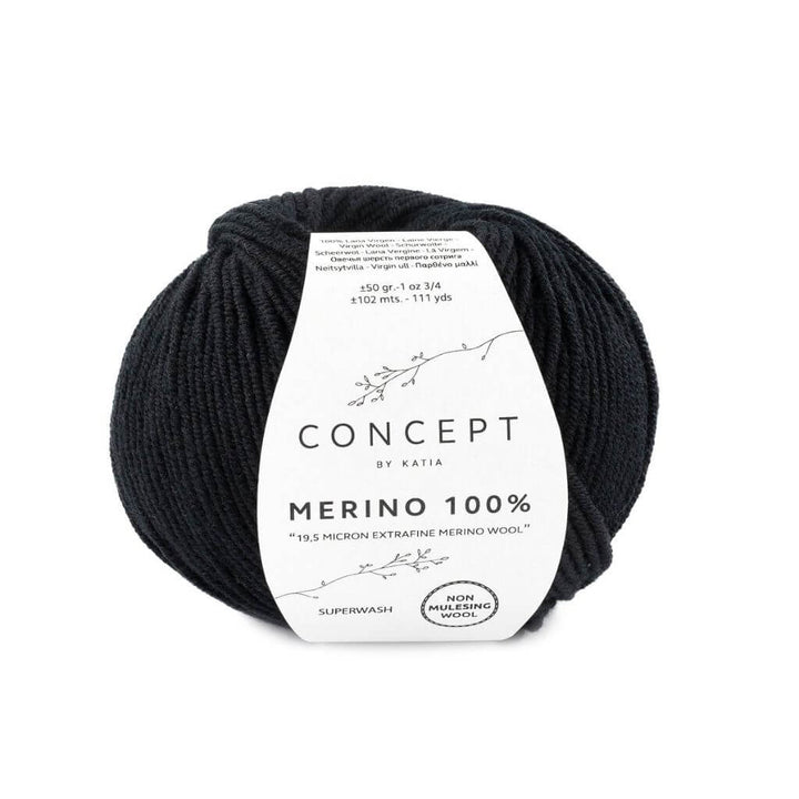 Katia Concept Merino 100 %, Farbe 2 Schwarz – Merino bei Lieblingsgarn