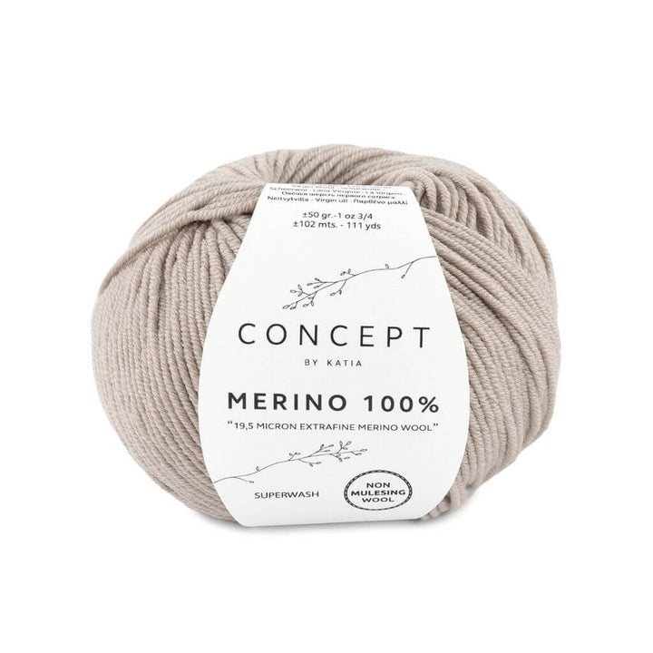 Katia Concept Merino 100 %, Farbe 40 Steingrau – Merino bei Lieblingsgarn