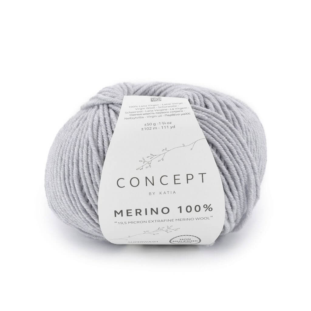 Katia Concept Merino 100 %, Farbe 506 Hellgrau – Merino bei Lieblingsgarn