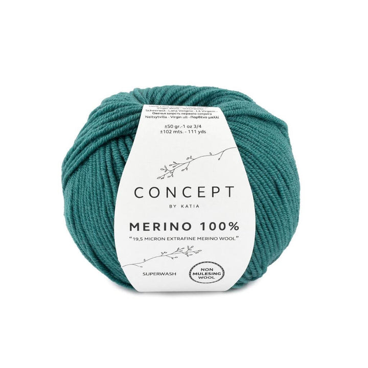 Katia Concept Merino 100 %, Farbe 54 Grün – Merino bei Lieblingsgarn