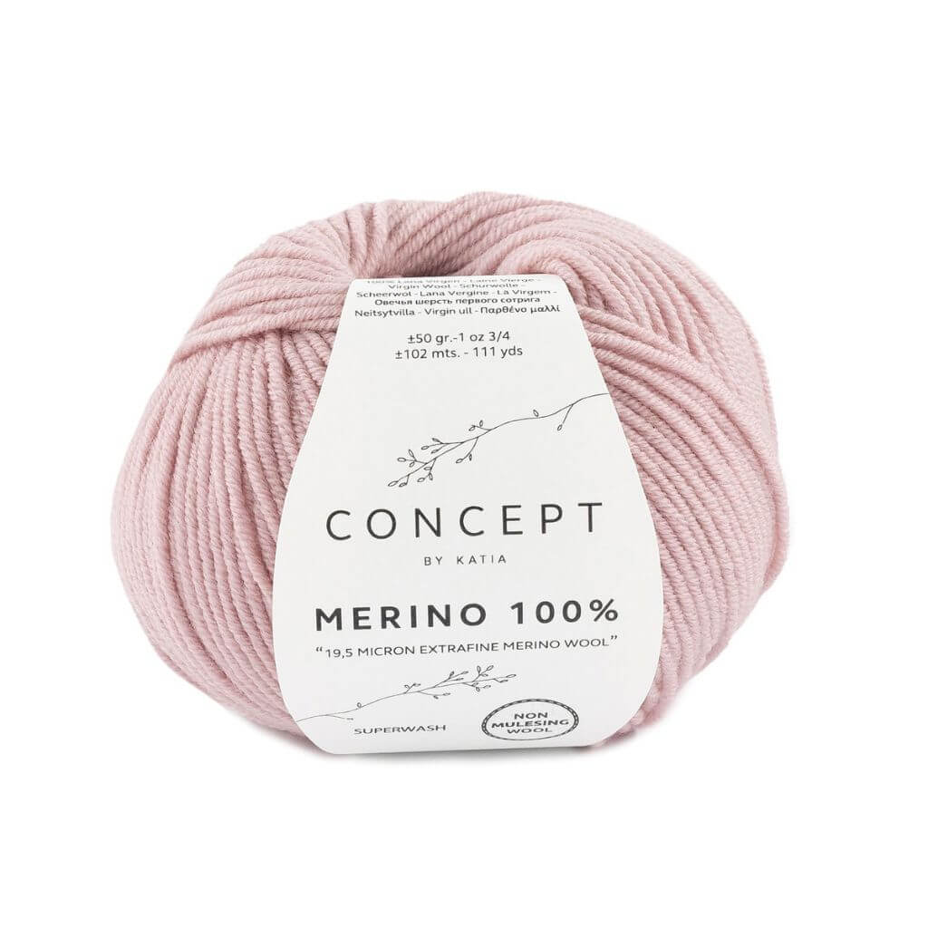 Katia Concept Merino 100 %, Farbe 62 Hellrosa – Merino bei Lieblingsgarn