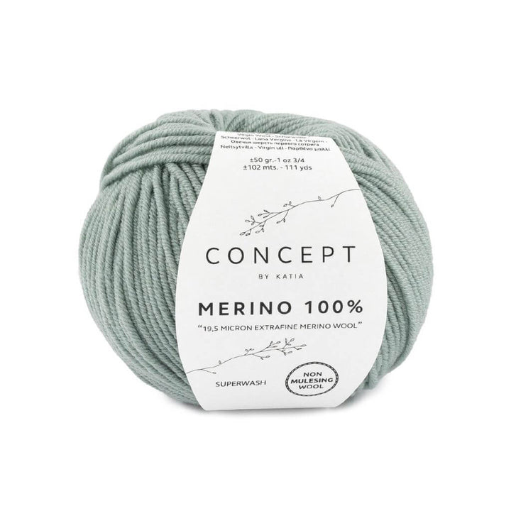 Katia Concept Merino 100 %, Farbe 84 Resedagrün – Merino bei Lieblingsgarn