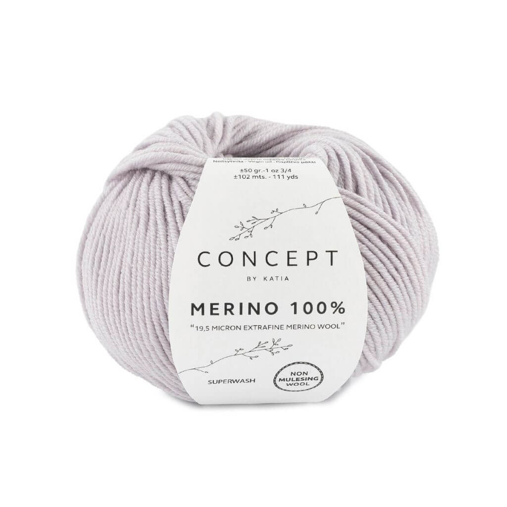 Katia Concept Merino 100 %, Farbe 86 Perlhellgrau – Merino bei Lieblingsgarn
