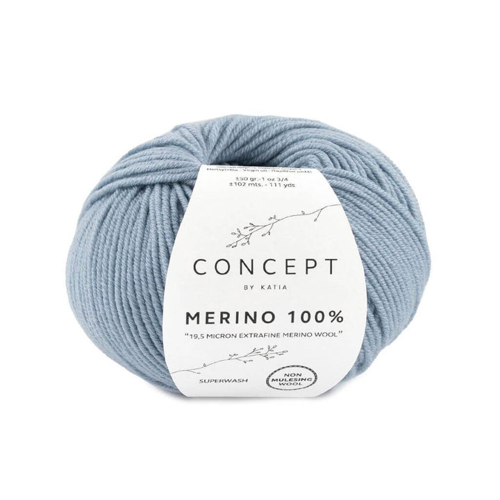 Katia Concept Merino 100 %, Farbe 94 Helljeans – Merino bei Lieblingsgarn