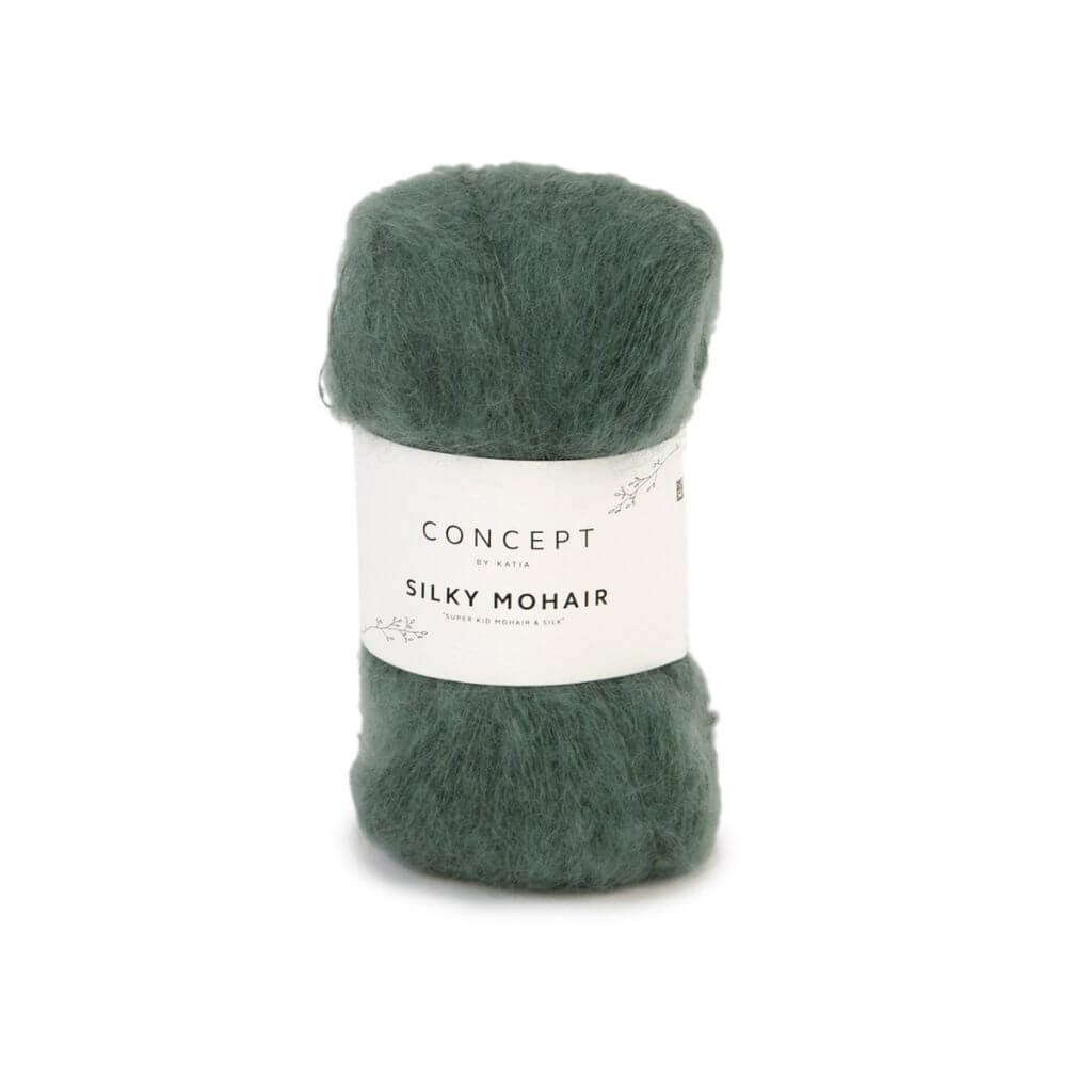 Katia Concept Silky Mohair, Farbe 0122 Flaschengrün – Mohair, Schurwolle und Seide bei Lieblingsgarn