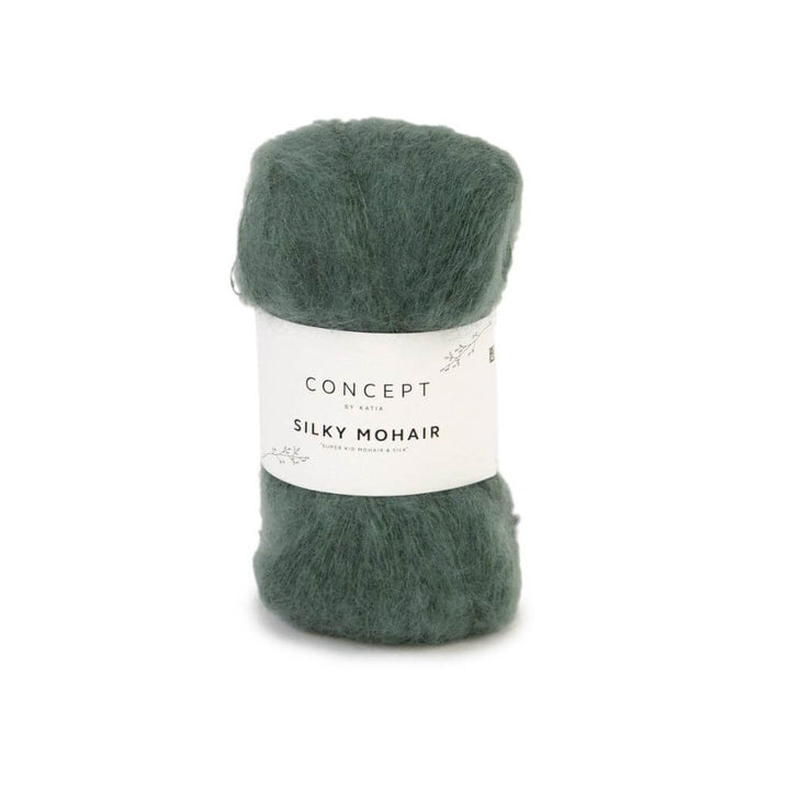 Katia Concept Silky Mohair, Farbe 0122 Flaschengrün – Mohair, Schurwolle und Seide bei Lieblingsgarn