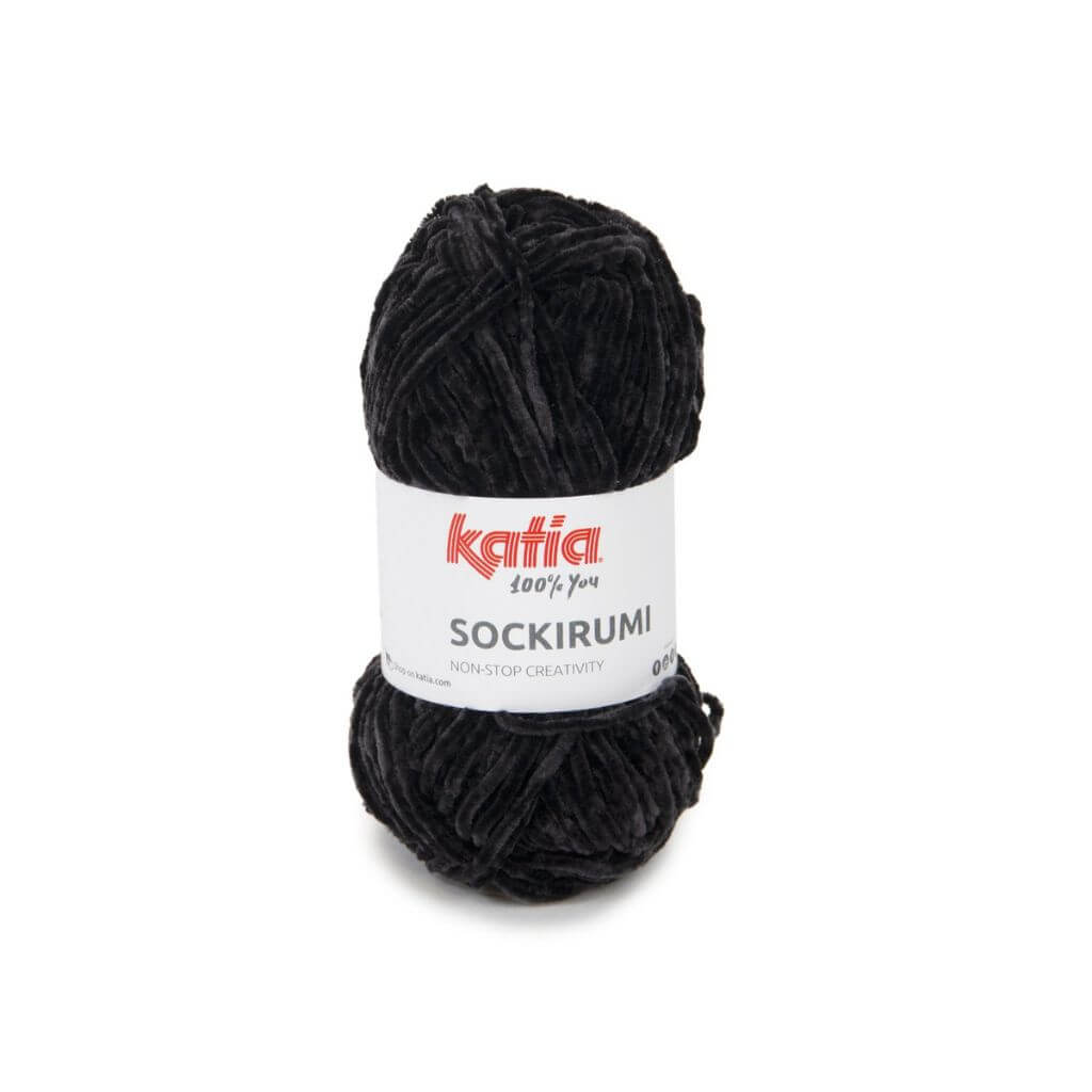 Katia Sockirumi, Farbe 0108 Schwarz – Synthetik bei Lieblingsgarn