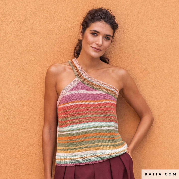 Katia Top mit einem Träger Strickanleitung - Katia (Heft) bei bei bei bei Lieblingsgarn