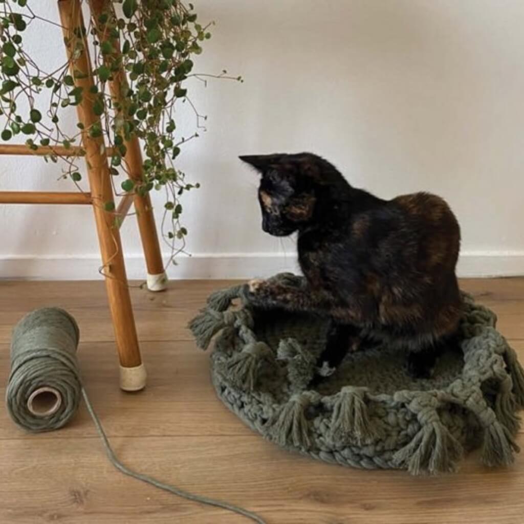 Durable Pattern Katzenkörbe Makramee Durable Rope (PDF) bei bei bei bei Lieblingsgarn
