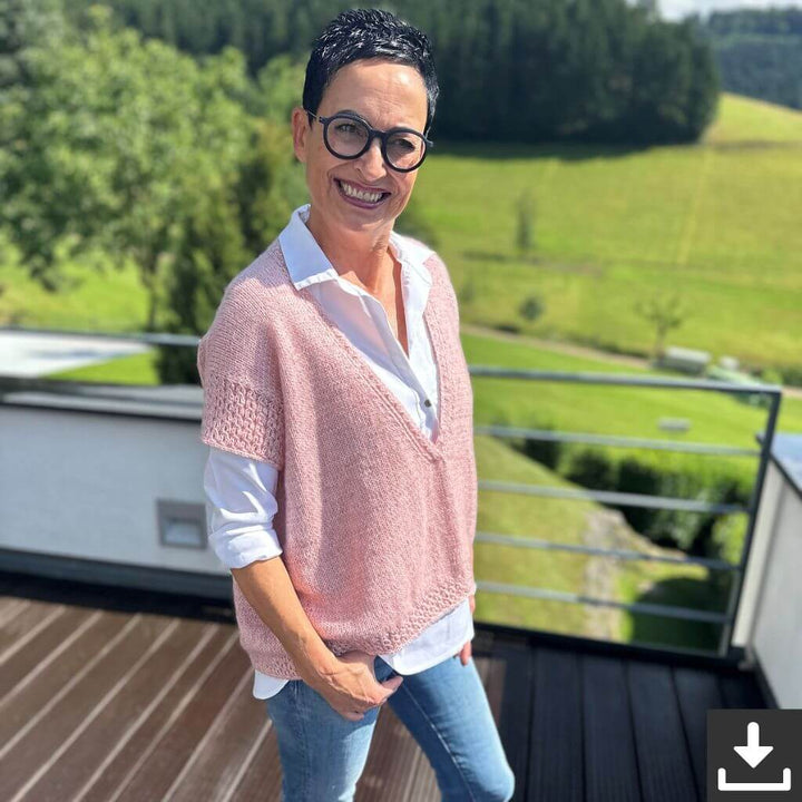 Kerstin Ritter Pullunder Ros V-Neck Strickanleitung - Kerstin Ritter (PDF) bei bei bei bei bei bei bei bei Lieblingsgarn