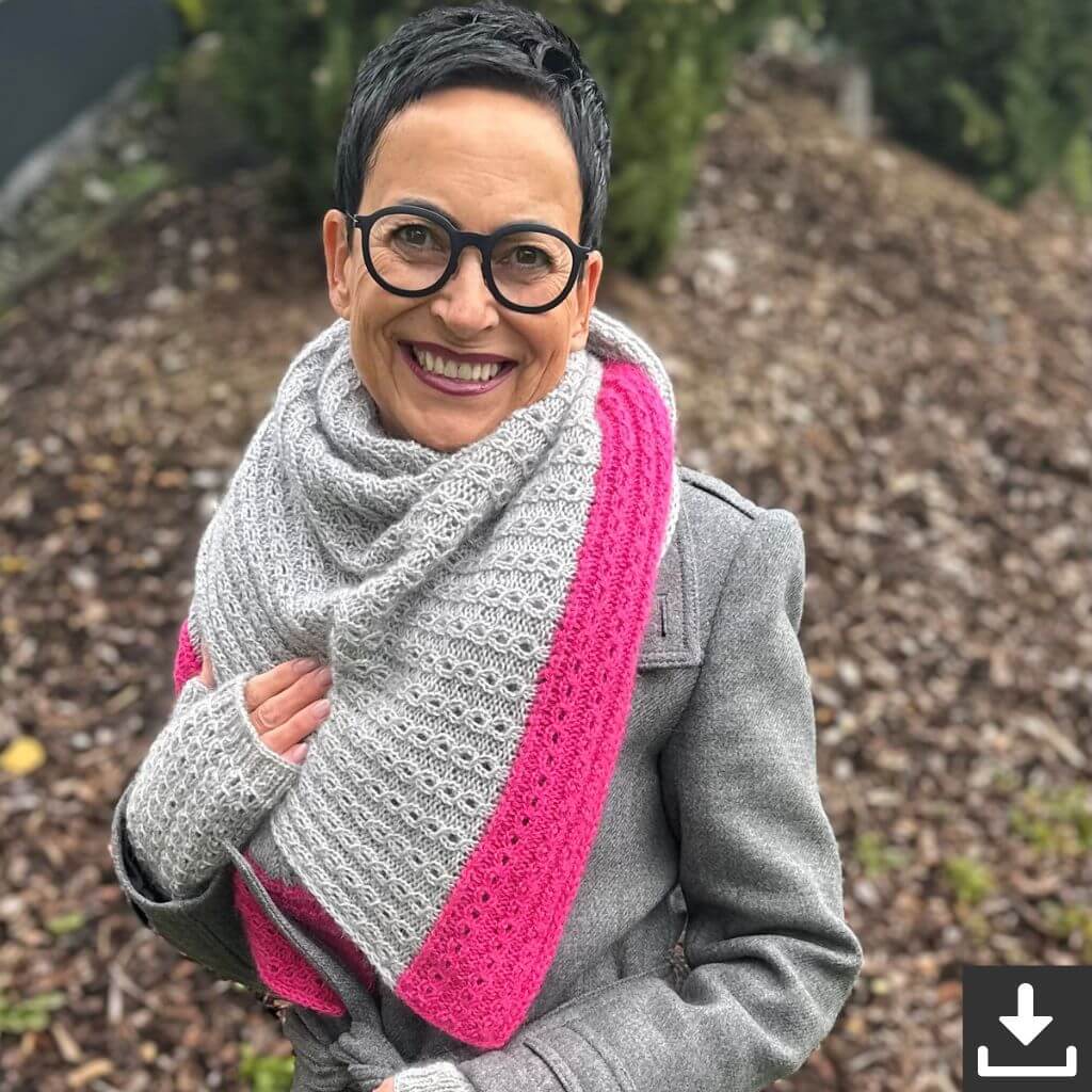 Kerstin Ritter Schal Ros V-Shawl Strickanleitung - Kerstin Ritter (PDF) bei bei bei bei Lieblingsgarn