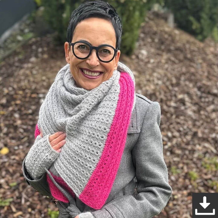 Kerstin Ritter Schal Ros V-Shawl Strickanleitung - Kerstin Ritter (PDF) bei bei bei bei Lieblingsgarn