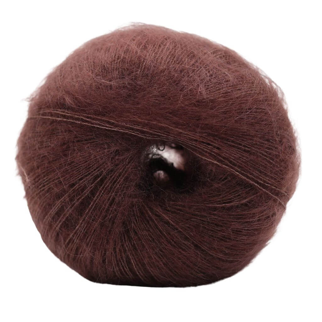 Kremke Kid Cotton, Farbe 06 Coffee Brown – Baumwolle und Mohair bei Lieblingsgarn