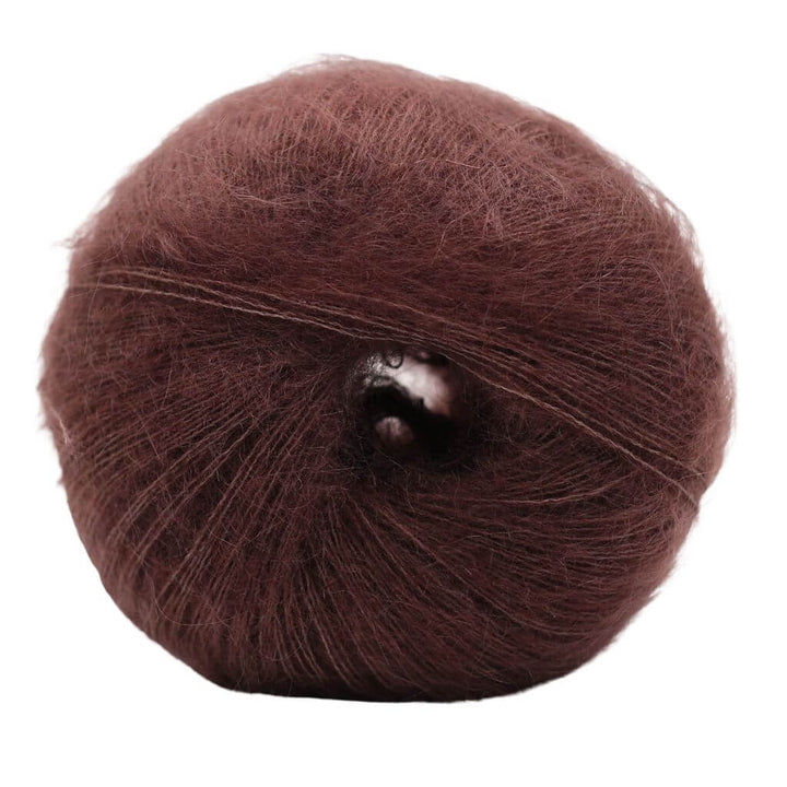 Kremke Kid Cotton, Farbe 06 Coffee Brown – Baumwolle und Mohair bei Lieblingsgarn