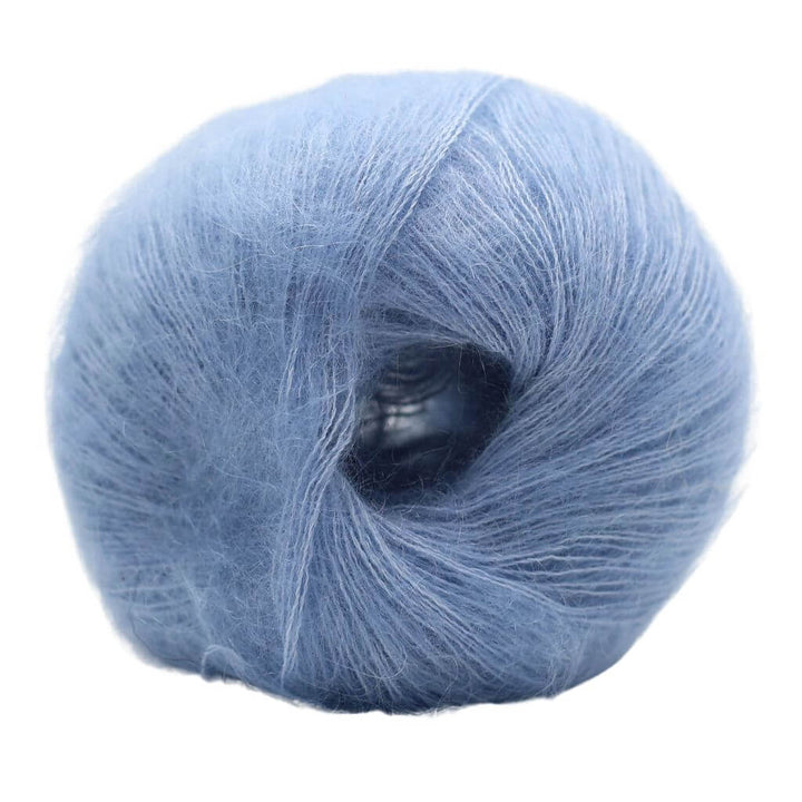 Kremke Kid Cotton, Farbe 21 Light Blue – Baumwolle und Mohair bei Lieblingsgarn