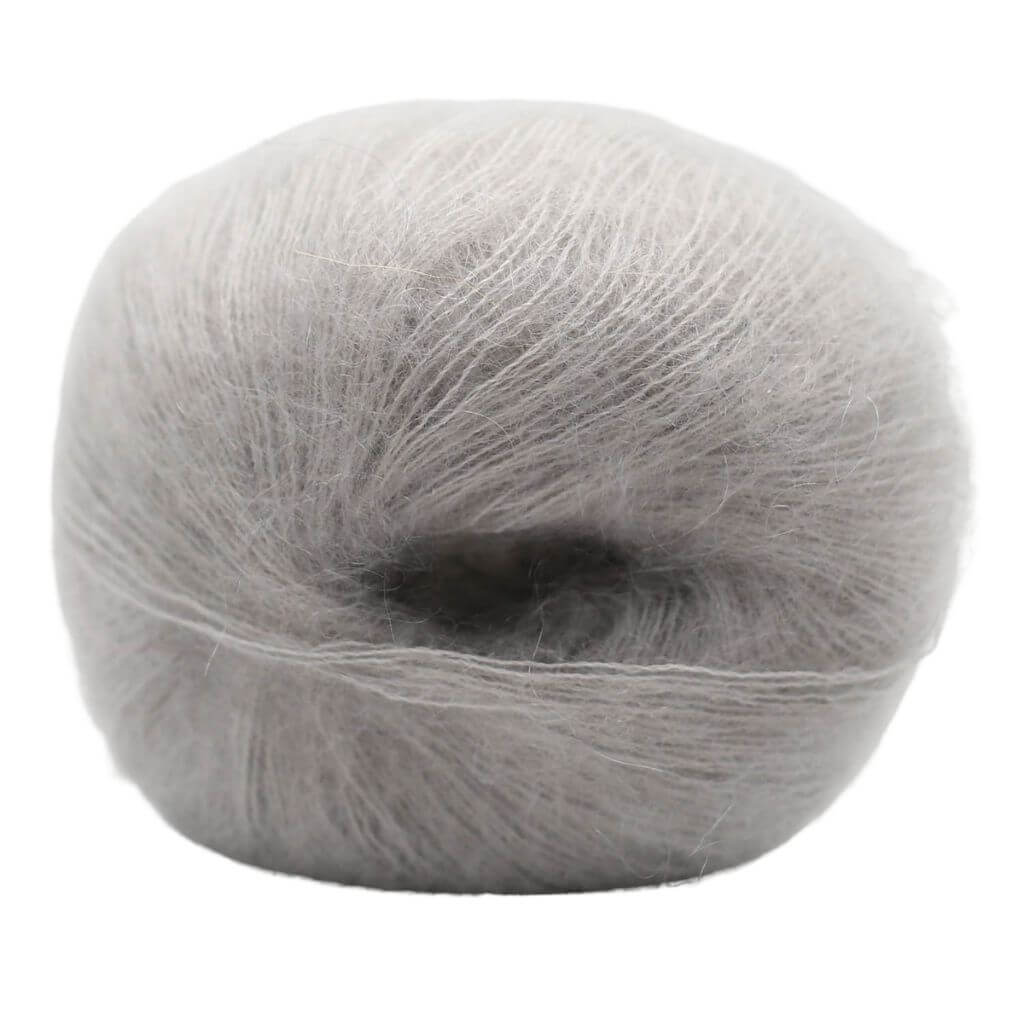 Kremke Kid Cotton, Farbe 27 Light Grey – Baumwolle und Mohair bei Lieblingsgarn