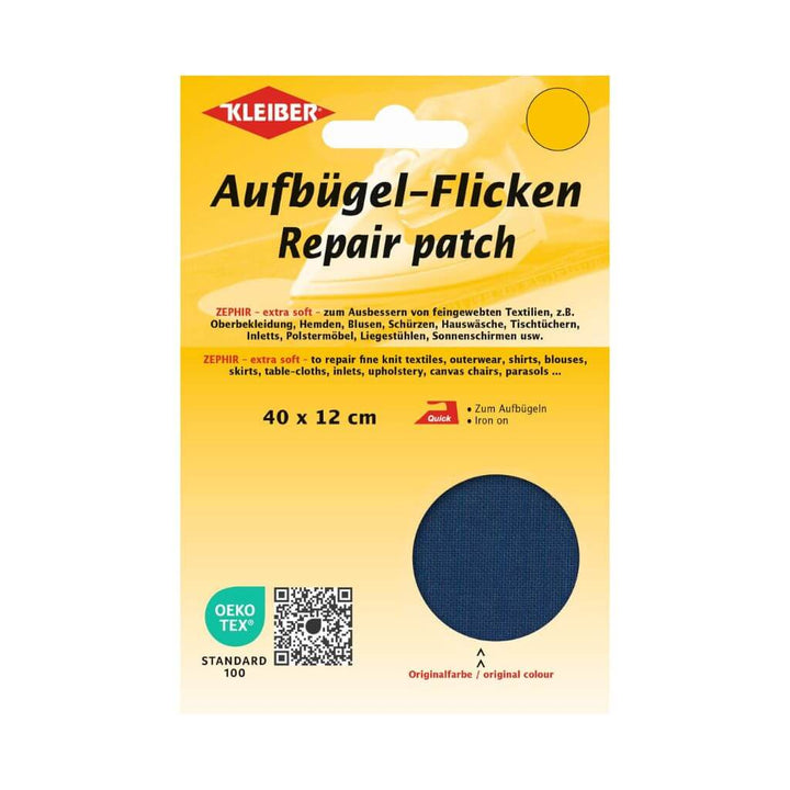 Kleiber Aufbügel-Flicken Großpack, Farbe 07 Dunkelblau – Baumwolle bei Lieblingsgarn