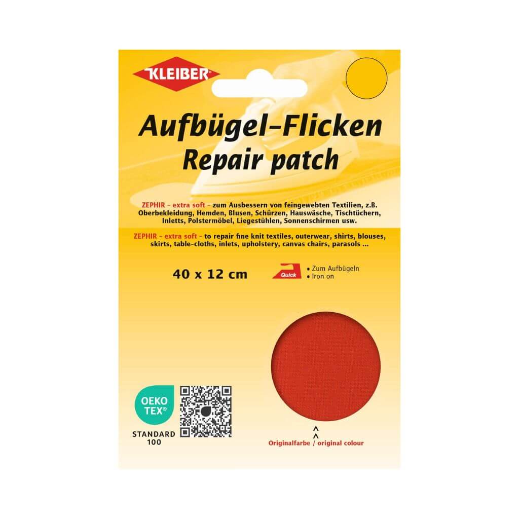 Kleiber Aufbügel-Flicken Großpack, Farbe 10 Rot – Baumwolle bei Lieblingsgarn