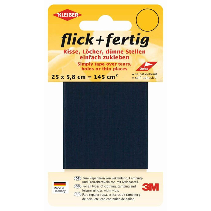 Kleiber flick + fertig selbstklebendes Reparaturband, Farbe dunkelblau – Synthetik bei Lieblingsgarn