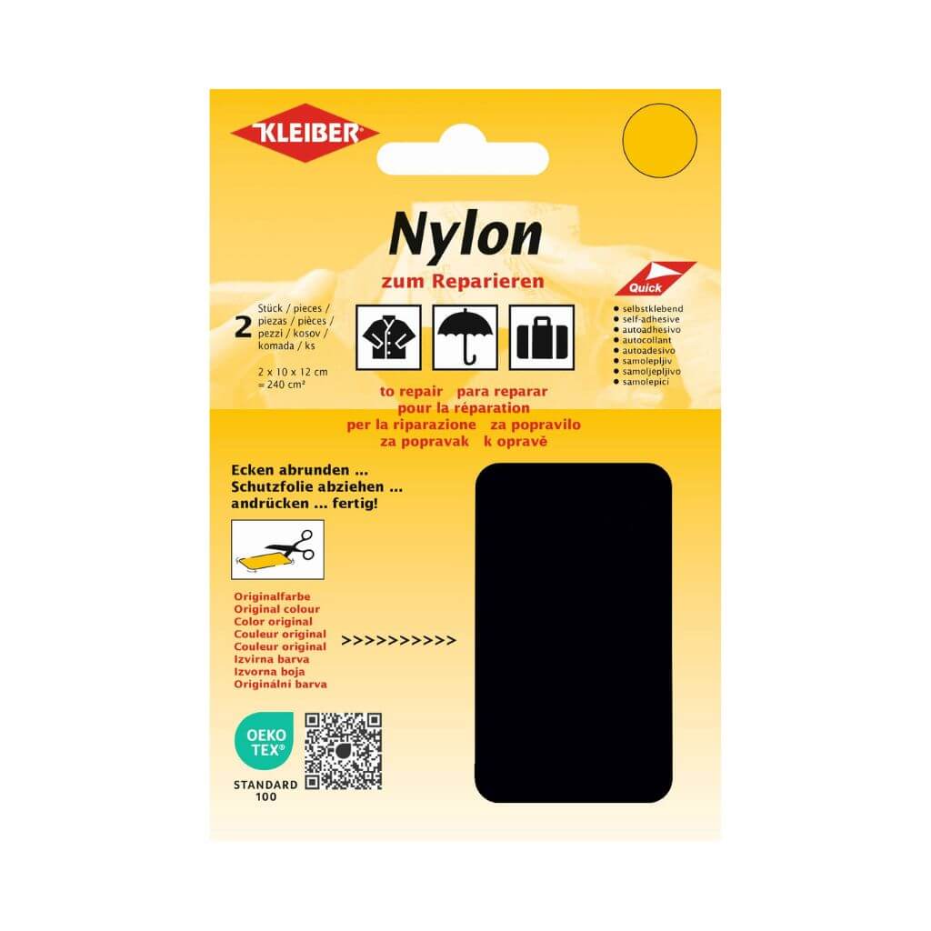 Kleiber Nylon-Flicken, Farbe 39 Schwarz – Synthetik bei Lieblingsgarn