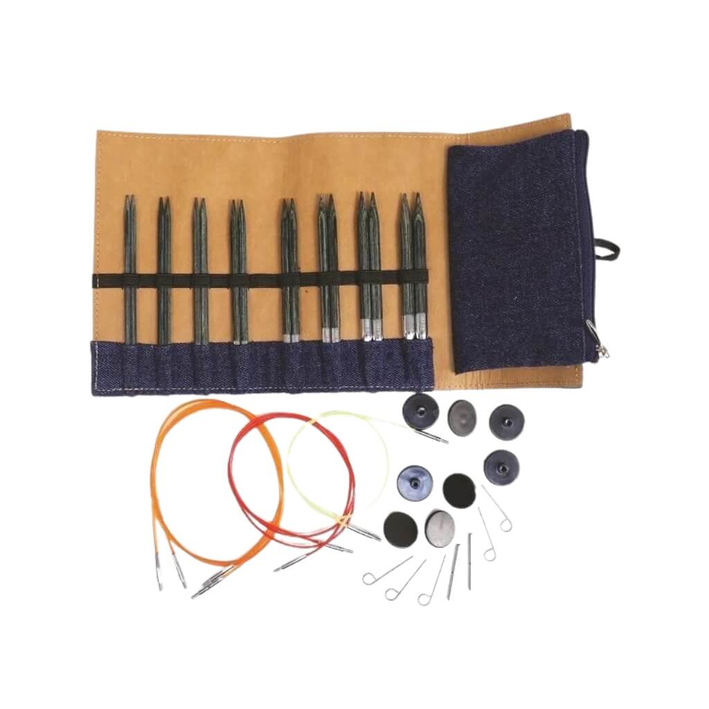 KnitPro KnitPro Nadelspitzen-Set Indigo 128 mm Lieblingsgarn