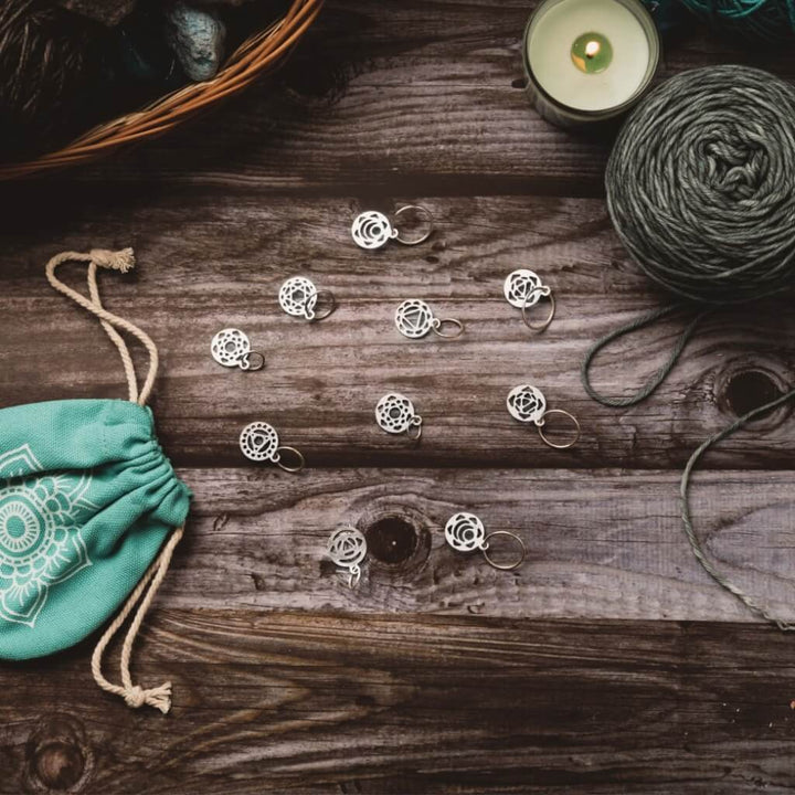 KnitPro Mindful Chakra Maschenmarkierer 10 Stück bei bei bei bei Lieblingsgarn