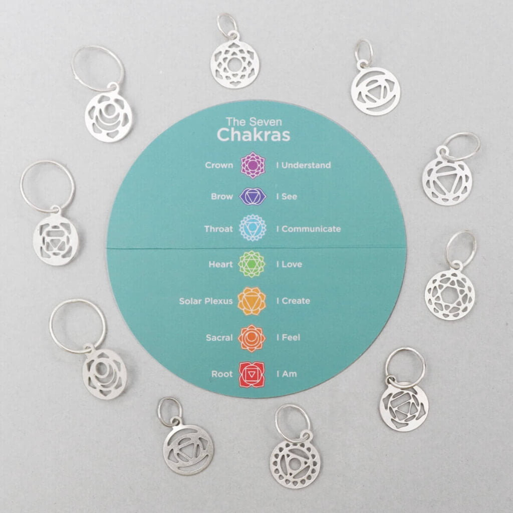 KnitPro Mindful Chakra Maschenmarkierer 10 Stück bei bei bei bei Lieblingsgarn