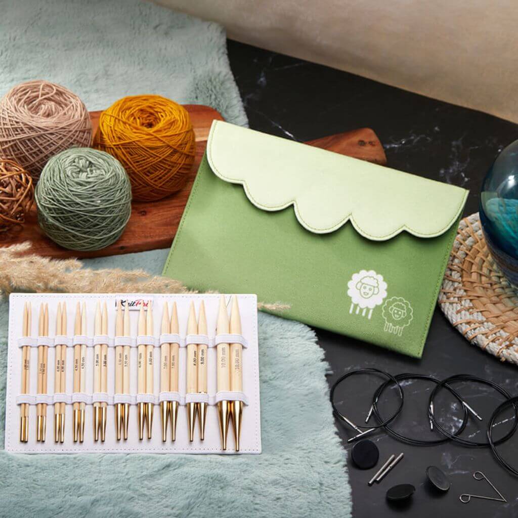 KnitPro Bamboo Deluxe Nadelspitzen Set bei bei bei bei Lieblingsgarn