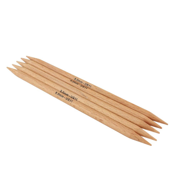 KnitPro Basix Beech Strumpfstricknadeln, Farbe 2,00 – Holz bei Lieblingsgarn
