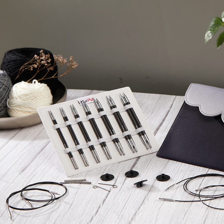 KnitPro Karbonz Midi Nadelspitzen Set bei bei bei bei bei bei bei Lieblingsgarn