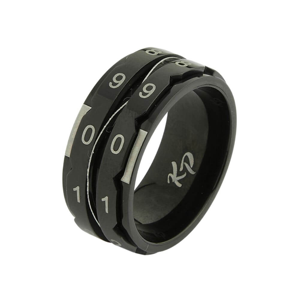 KnitPro Reihenzählerring schwarz, Farbe 8 18,2mm – Metall bei Lieblingsgarn