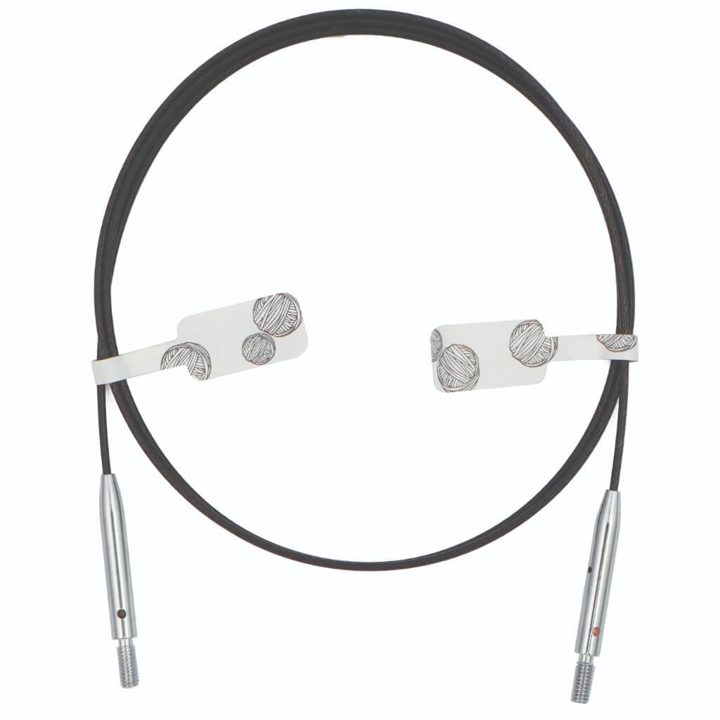 KnitPro Thin &amp; Flex 360° Swivel schwarz, Farbe 40 – Kunststoff bei Lieblingsgarn