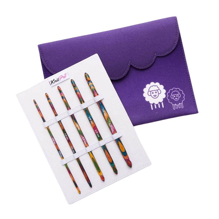 KnitPro Symfonie Holz doppelseitige Häkelnadeln Set 3,00-8,00mm bei bei bei bei Lieblingsgarn