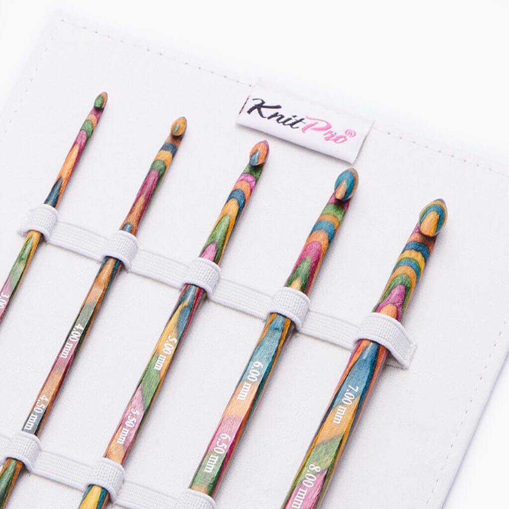 KnitPro Symfonie Holz doppelseitige Häkelnadeln Set 3,00-8,00mm bei bei bei bei Lieblingsgarn