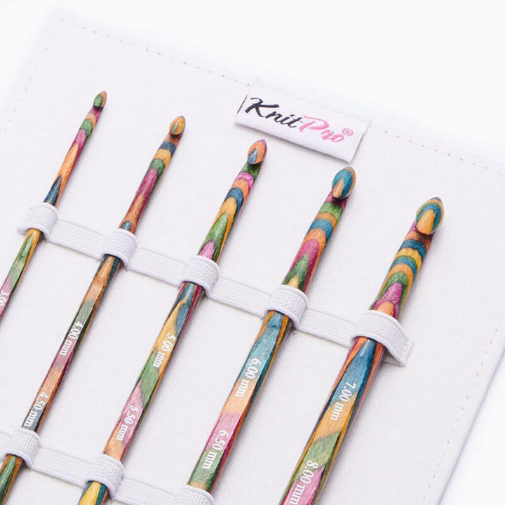 KnitPro Symfonie Holz doppelseitige Häkelnadeln Set 3,00-8,00mm bei bei bei bei Lieblingsgarn