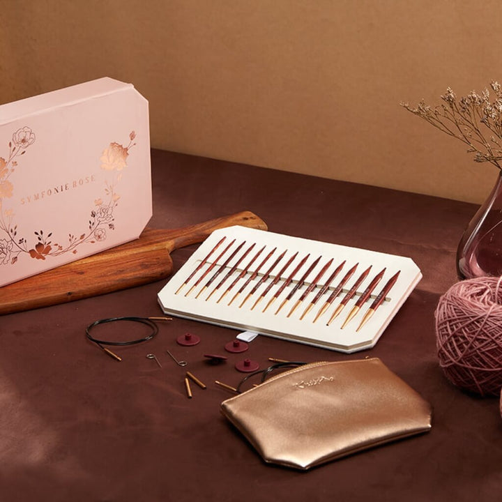 KnitPro Symfonie Rose Rundstricknadelspitzen Deluxe Set bei bei bei bei bei bei bei Lieblingsgarn