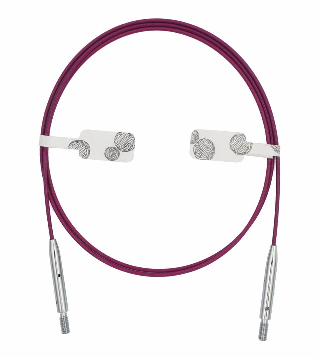 KnitPro Thin &amp; Flex 360° Swivel lila, Farbe 40 – Kunststoff bei Lieblingsgarn