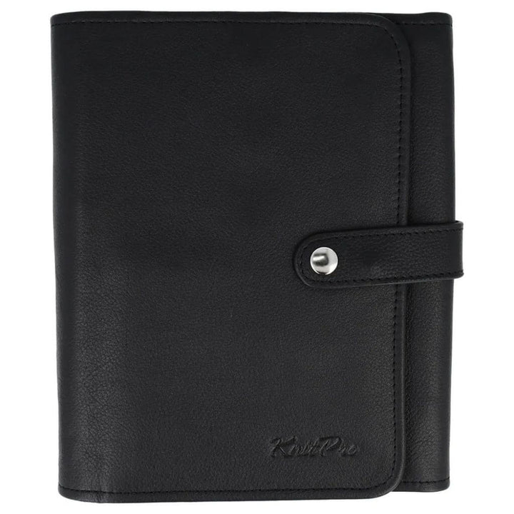 KnitPro Velora Häkel- und Strick Etui Leder, Farbe schwarz bei Lieblingsgarn