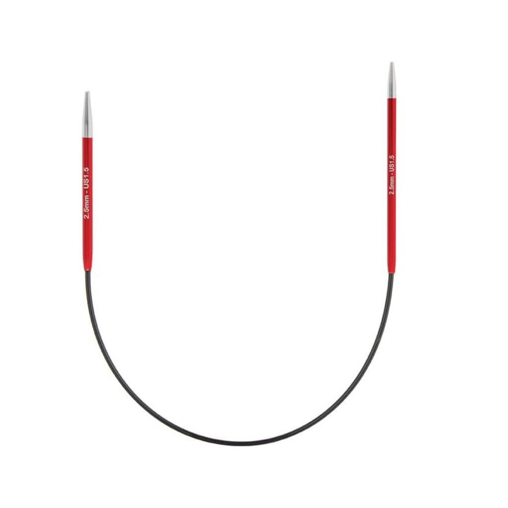 KnitPro Zing Sockenrundstricknadel 25 cm, Farbe 2,5 – Metall bei Lieblingsgarn