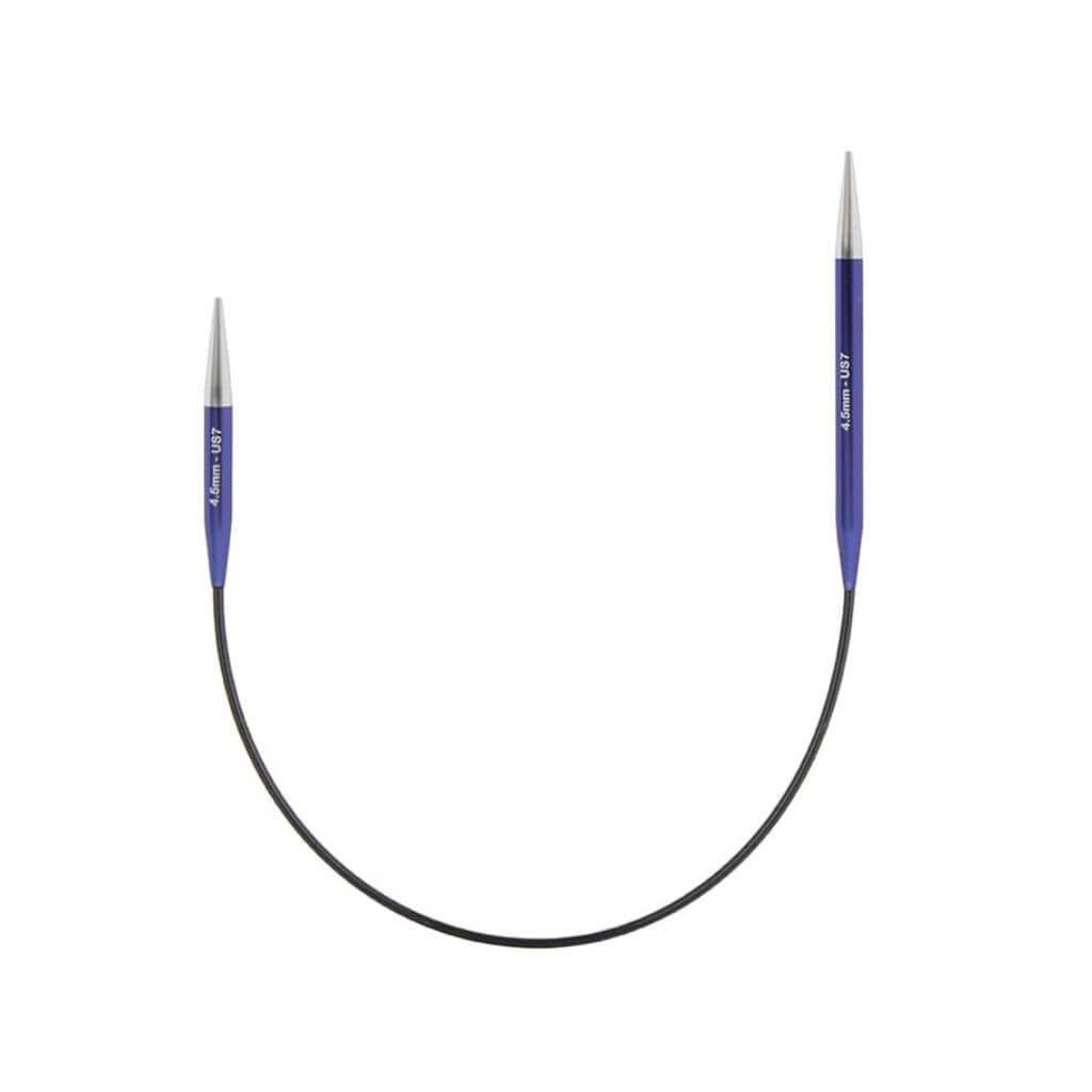 KnitPro Zing Sockenrundstricknadel 25 cm, Farbe 4,5 – Metall bei Lieblingsgarn