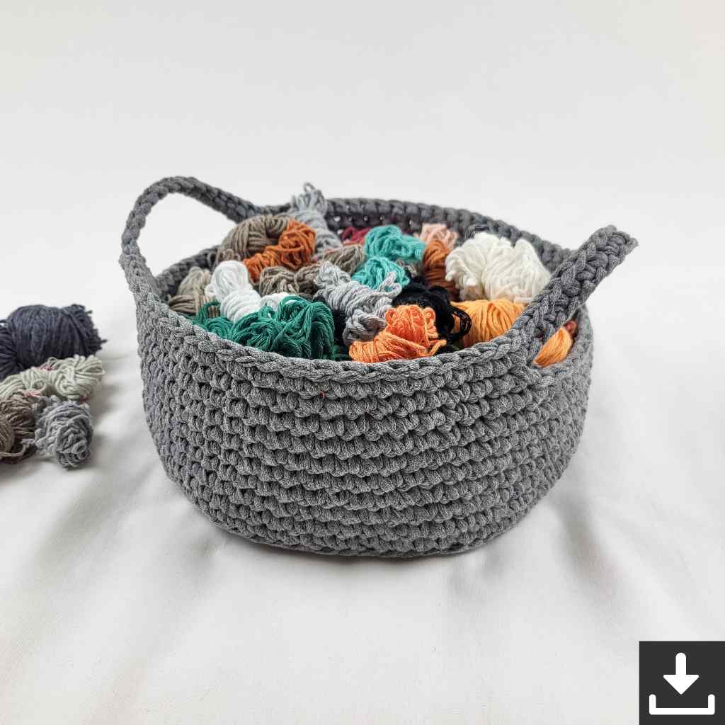 Garnja Pattern Körbchen FÜNF Häkelanleitung - Garnja (PDF) bei bei bei bei Lieblingsgarn
