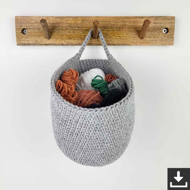 Garnja Pattern Körbchen SECHS Hängekörbchen Häkelanleitung - Garnja (PDF) bei bei bei bei Lieblingsgarn