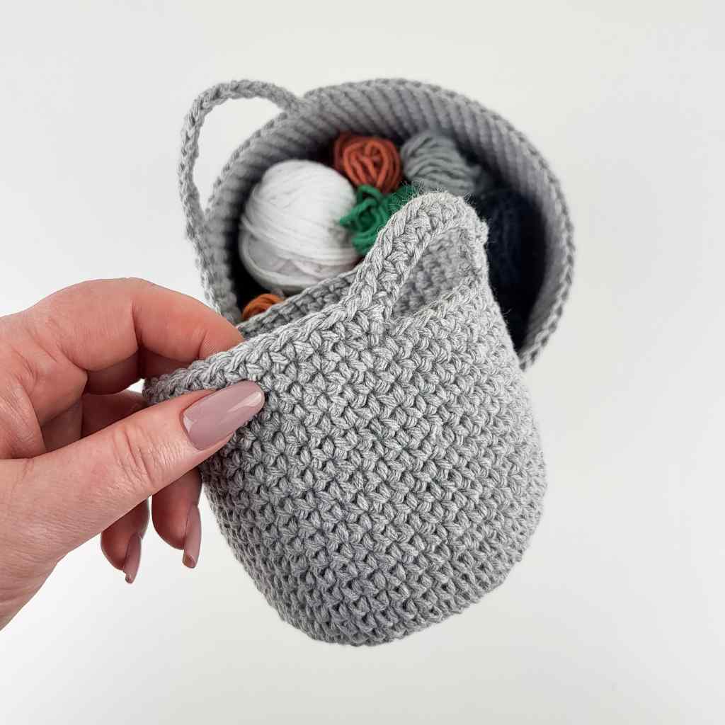 Garnja Pattern Körbchen SECHS Hängekörbchen Häkelanleitung - Garnja (PDF) bei bei bei bei Lieblingsgarn
